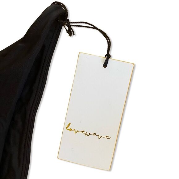 LOVEWAVE 
The Zumi High Waist bikini Bottoms Elegant Black Cutout Revolve XS - Picture 7 of 9